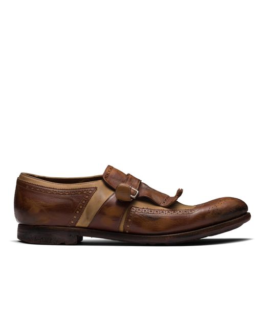 Church's Brown Glacè Calf And Nabuk Loafer for men