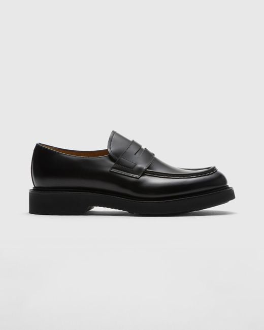 Church's Black Rois Calf Leather Loafer for men