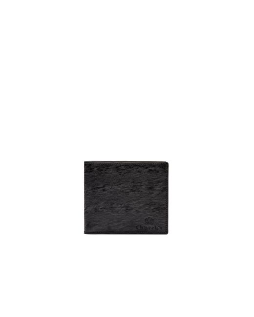 Church's Black St James Leather 4 Card & Coin Wallet for men
