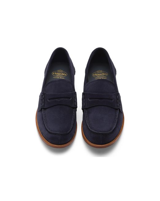 Church's Blue Suede Loafer