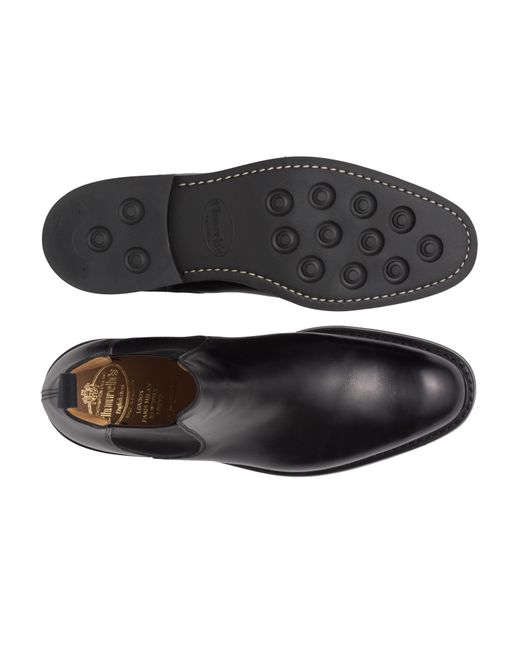 Church's Black Nevada Leather Chelsea Boot for men