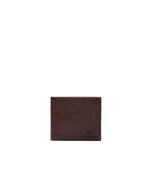 Church's Brown St James Leather 4 Card & Coin Wallet for men