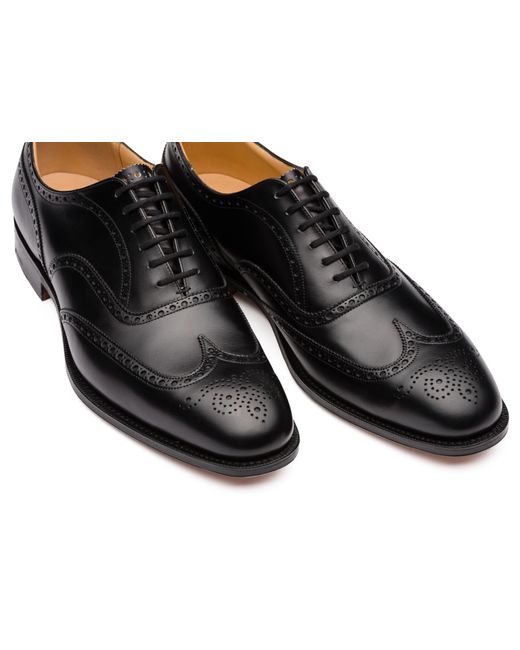 Church's Black Calf Leather Oxford Brogue for men