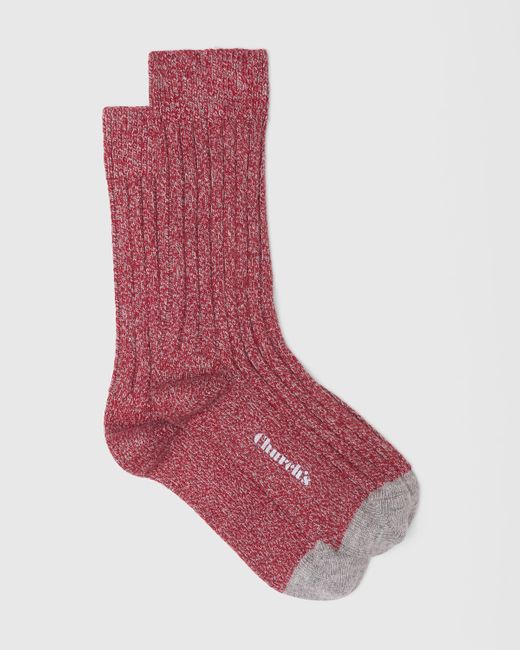 Church's Red Cashmere Socks