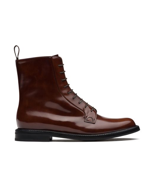 Church's Brown Polished Binder Lace Up Boot