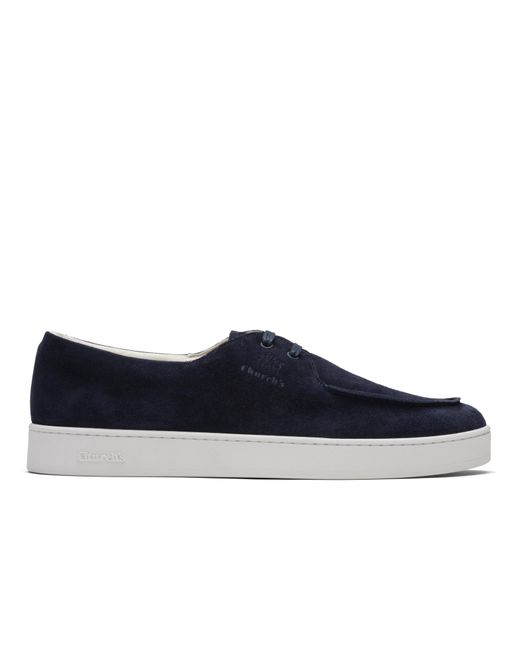 Church's Blue Soft Suede Sneaker for men