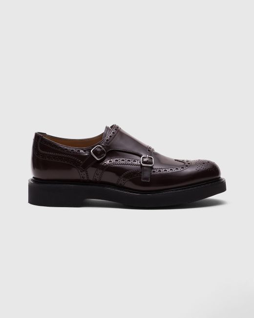 Church's Black Polished Fumè Monk Strap for men