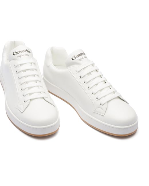 Church's White Soft Calf Leather Sneaker for men
