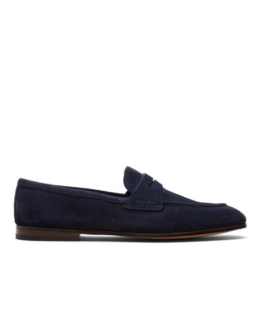 Church's Blue Soft Suede Loafer for men