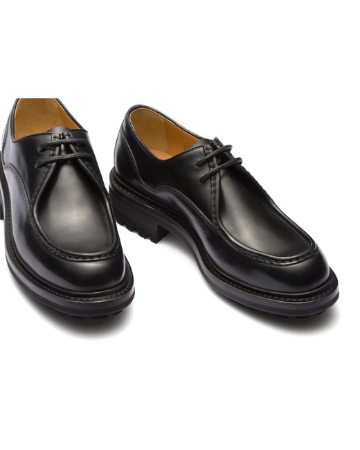 Church's Black Burnished Monteria Leather Lace Up for men