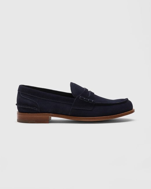 Church's Blue Suede Loafer