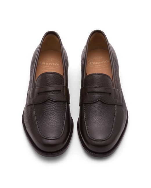 Church's Black Soft Grain Calf Leather Loafer for men
