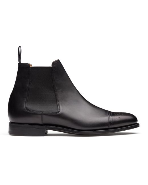 Church's Black Calf Leather Brogue Boot for men