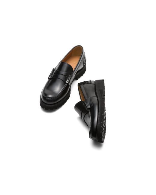 Church's Black Polished Fume’ Leather Loafer