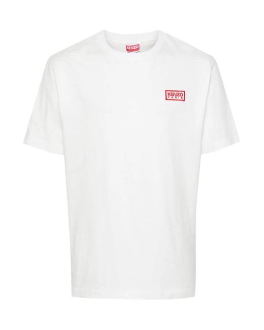KENZO White Bicolor Kp Classic T-shirt for men
