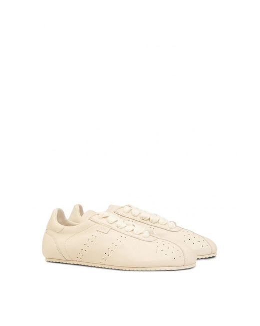 AMI Natural Nappa Low Top Sneakers for men