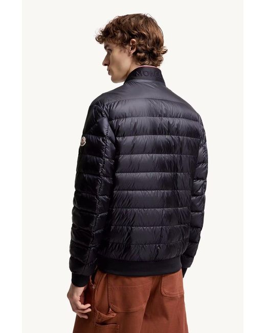 Moncler Blue Rigel Biker Jacket for men