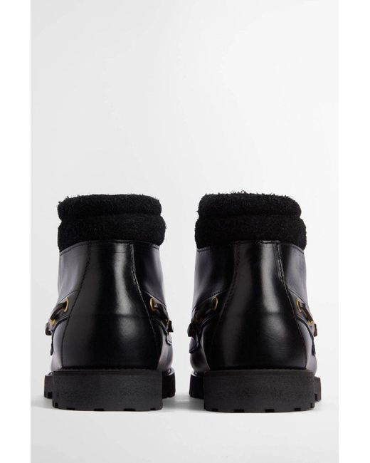 Barbour Black Tiller Moccasin Boot for men
