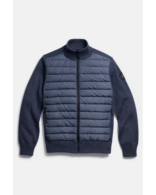 Canada Goose Blue Hybridge Knit Jacket for men