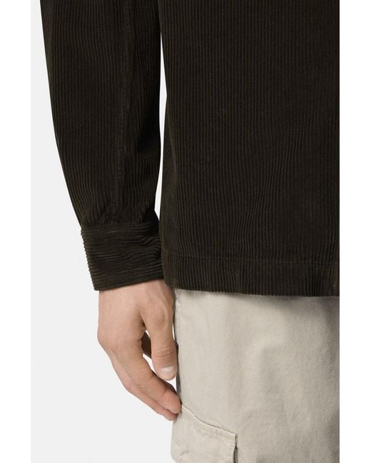Stone Island Black Corduroy 1200016 Overshirt for men