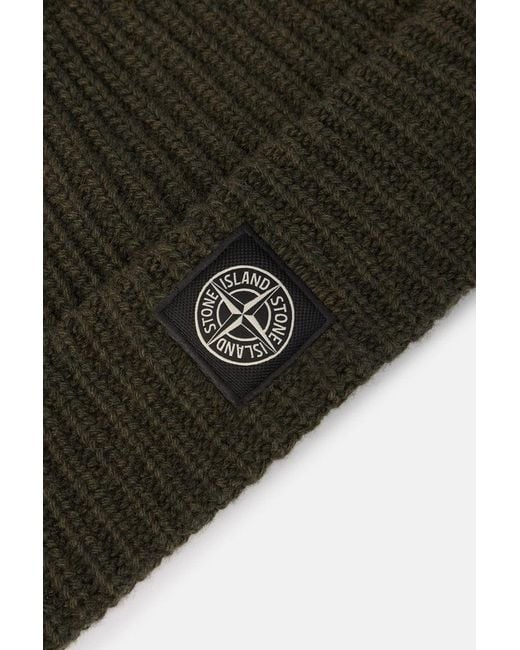 Stone Island Green Patch Logo N100012 Hat for men