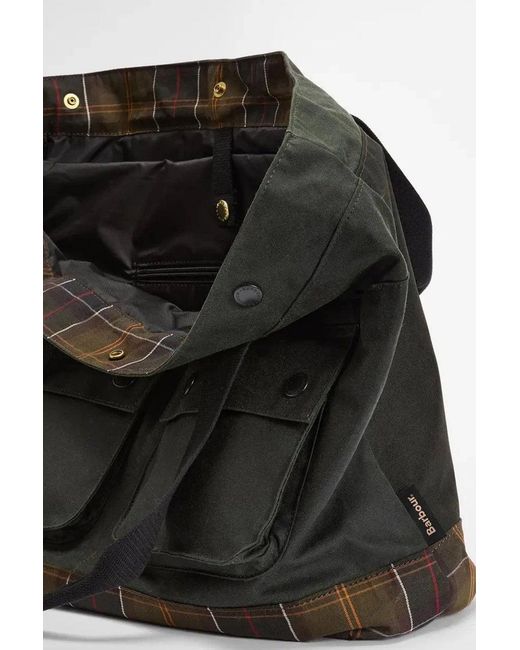 Barbour Black Field Wax Tote Bag