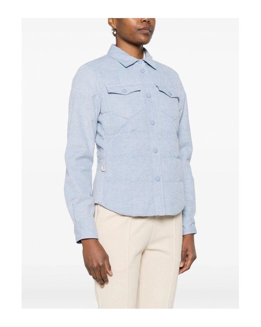 Moncler Blue Nangy Shirt Jacket