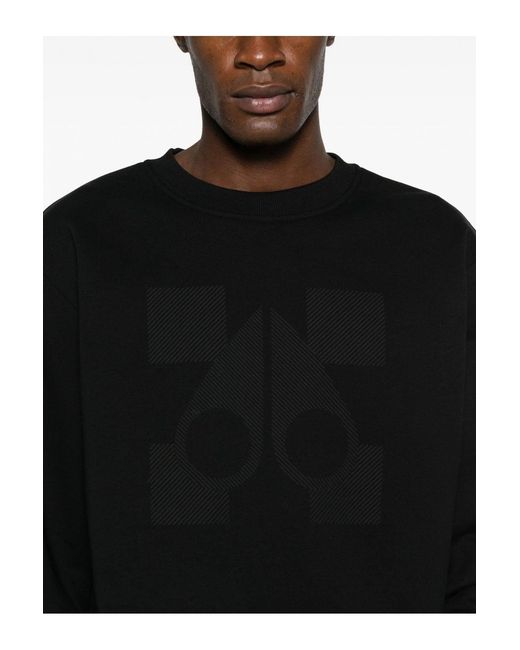 Moose Knuckles Black Finchley Sweatshirt for men