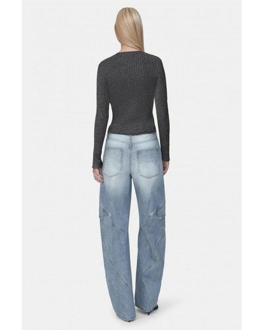 Amiri Blue Paneled Jean
