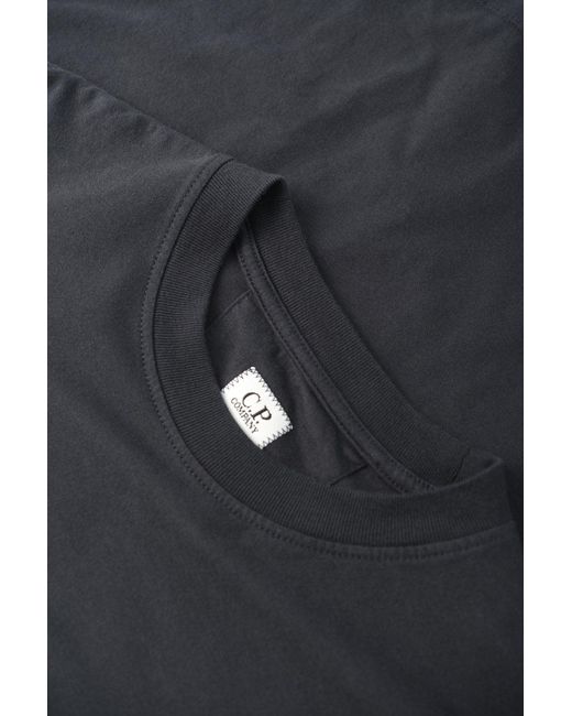 C P Company Blue Branded Cotton T Shirt for men