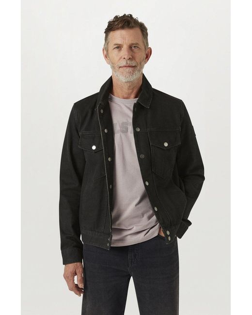 Belstaff Black Piston Trucker Jacket for men