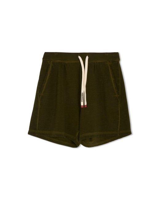 DSquared² Green Long Arnold Jersey Shorts for men