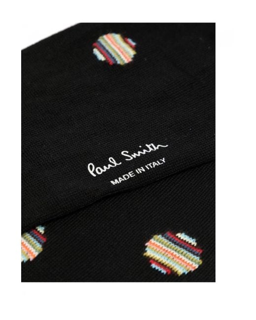 Paul Smith Black Signature Polka Dot Socks for men