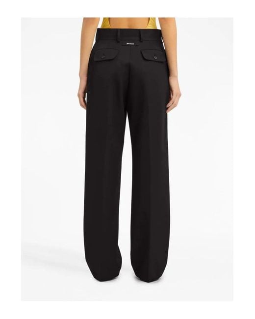 Palm Angels Black Suit Pants for men
