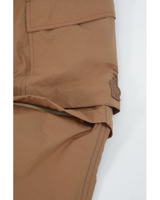 Moncler Brown Cuffed Cargo Pants