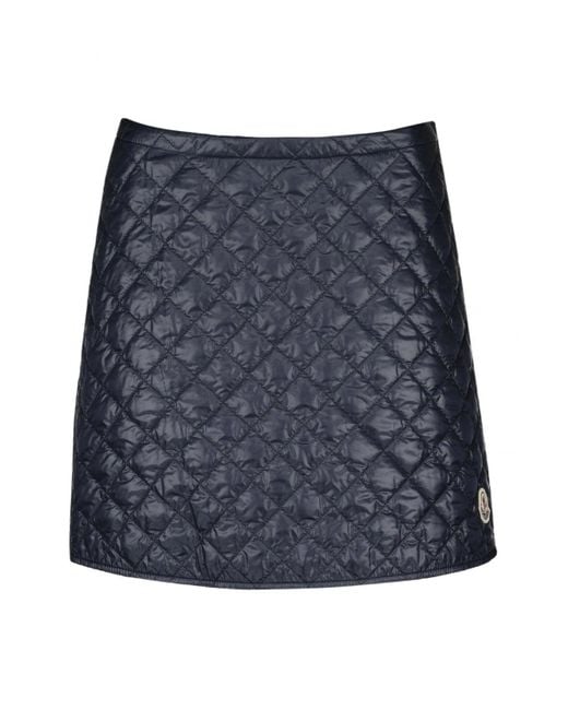 Moncler Blue Quilted Skirt