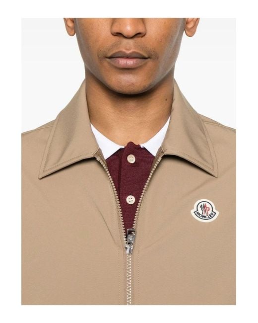 Moncler Natural Evandro Zip-Up Jacket for men