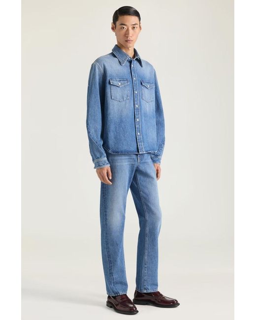 Givenchy Blue Couture Seam Shirt for men