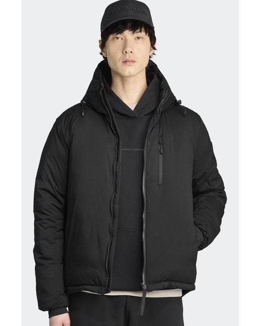 Canada Goose Lodge Hooded Jacket Black Disc for men
