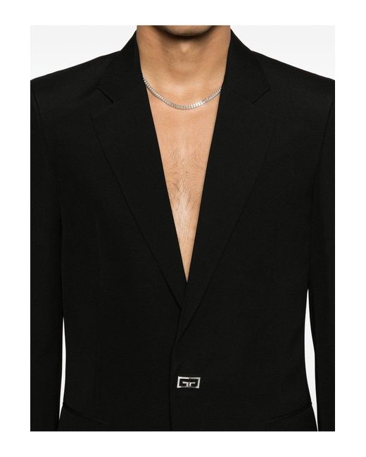 Givenchy Black New Metal Detail Jacket for men
