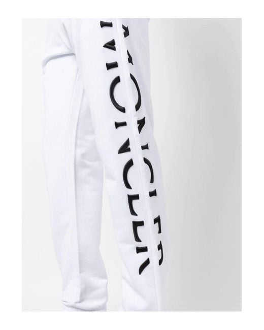 Moncler Black Cuffed Jersey JOGGERS for men