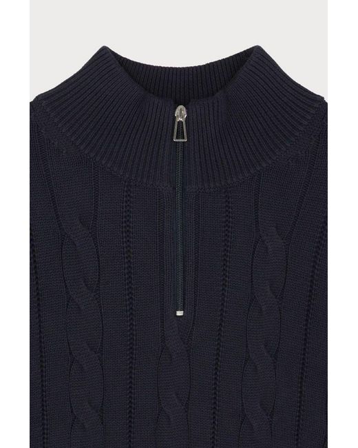 Paul Smith Blue Ps Zip Neck Sweater for men