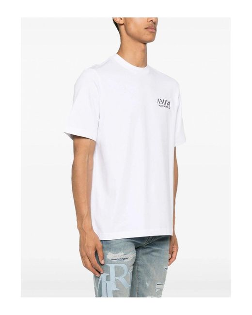 Amiri White T-Shirt With Logo for men