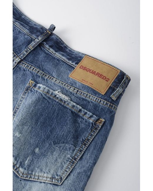 DSquared² Blue Bro Vintage Wash Jeans for men