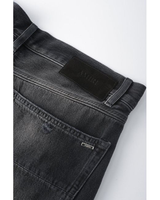 Amiri Black Flannel Repair BAGGY Jean for men