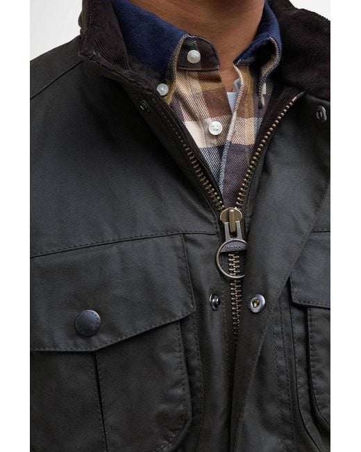 Barbour Black Corbridge Wax Jacket for men