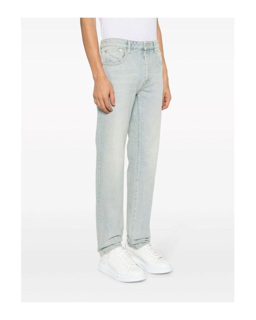 KENZO Gray Medium Stone Bara Slim Jeans for men