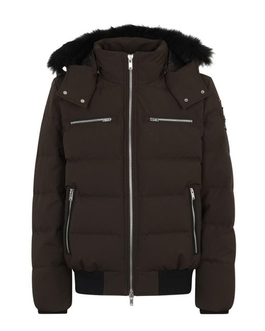 Moose Knuckles Black Cloud Neoshear Bomber for men
