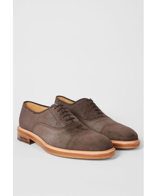 Paul Smith Brown Balthazar Suede Shoes for men