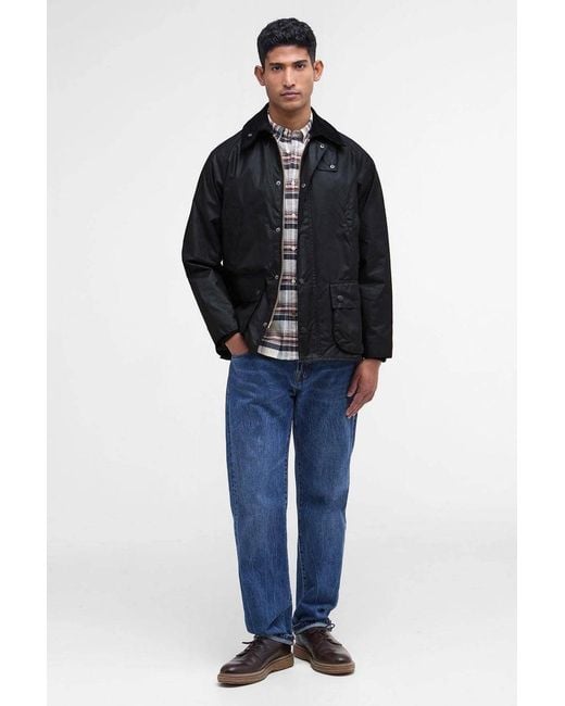 Barbour Black Bedale Wax Jacket for men